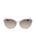 Anne Klein Gold Metal Cat-eye Sunglasses