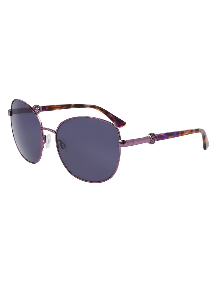 Anne Klein  Metal Round Leo Sunglasses