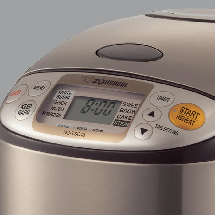 Easy-to-read LCD control panel with Clock and Timer functions
