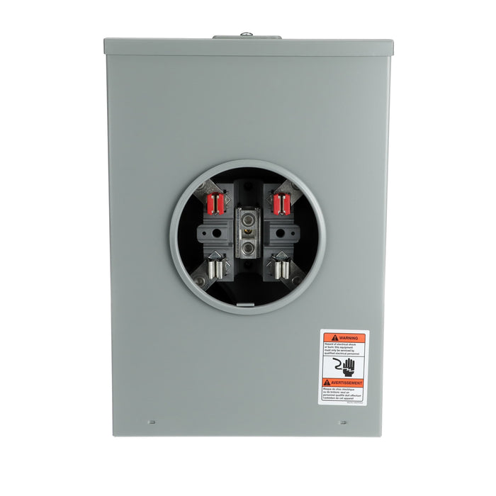 Microlectric® BS2-TCV Oversize Meter Socket, 200 Amp, Combination overhead-underground