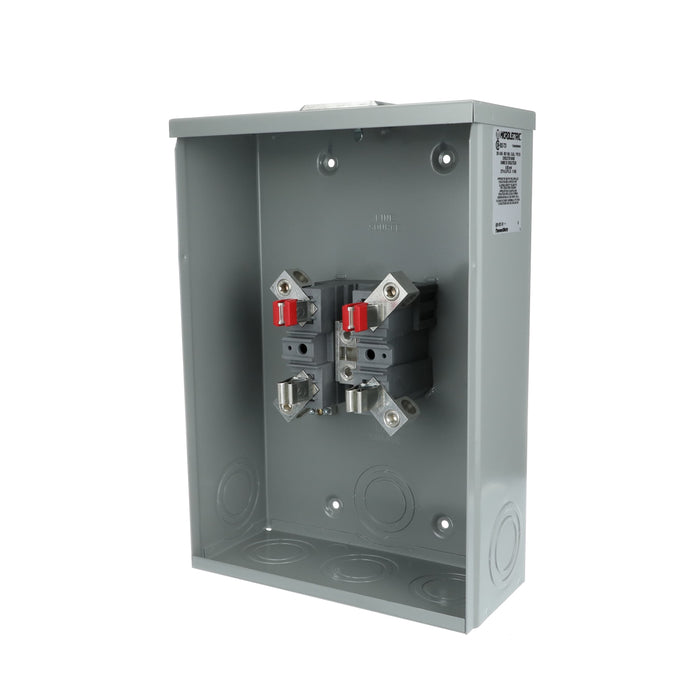 Microlectric® BS2-TCV Oversize Meter Socket, 200 Amp, Combination overhead-underground