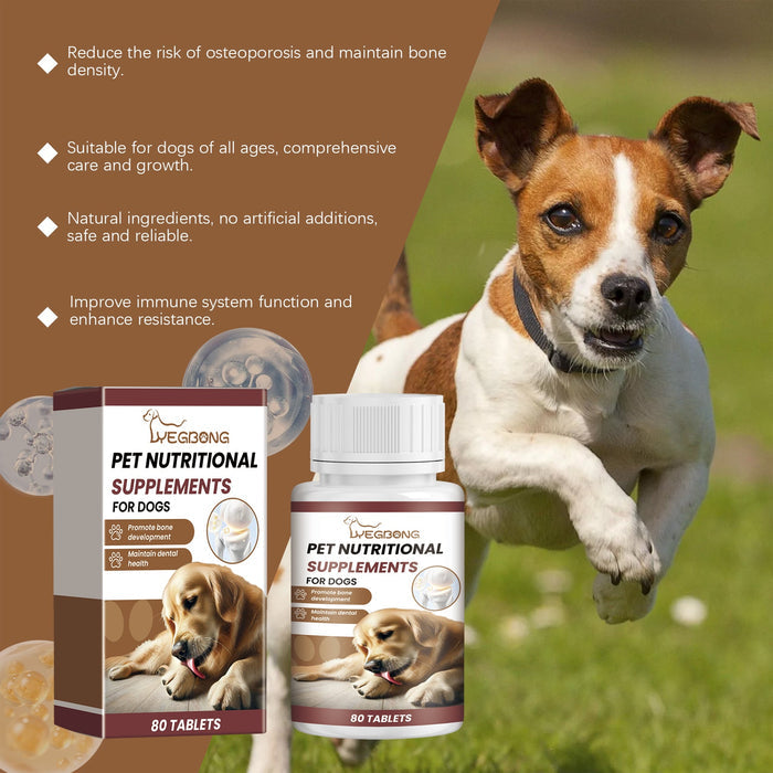Milk Calcium & Vitamin Supplement Tablets For Dogs