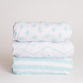 Nodnal Co Mint Patterned Bassinet Fitted Sheet Set - Premium Baby Bedding & Essentials
