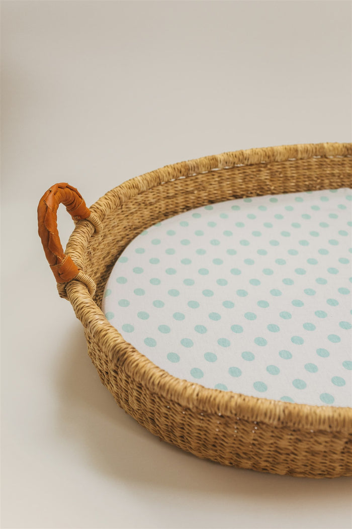 Nodnal Co Mint Polka Dot Changing Pad Cover - Premium Baby Bedding & Essentials