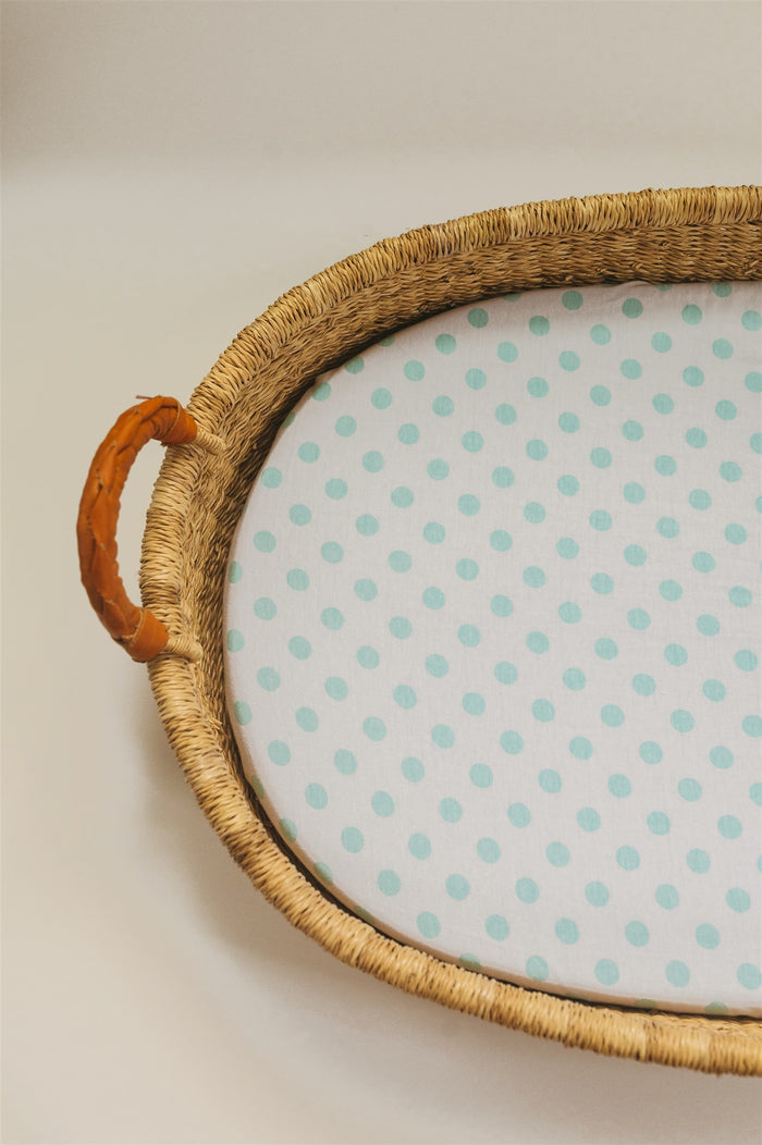 Nodnal Co Mint Polka Dot Changing Pad Cover - Premium Baby Bedding & Essentials