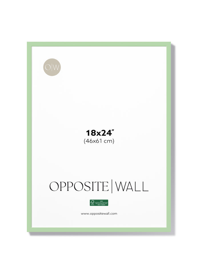 Mint Wood Frame, 18x24 in | 46x61 cm