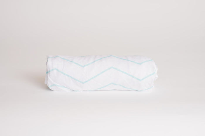 Nodnal Co Mint Zig Zag Changing Pad Cover - Premium Baby Bedding & Essentials
