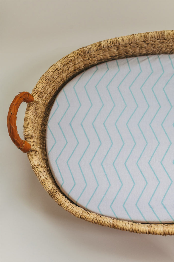 Nodnal Co Mint Zig Zag Changing Pad Cover - Premium Baby Bedding & Essentials