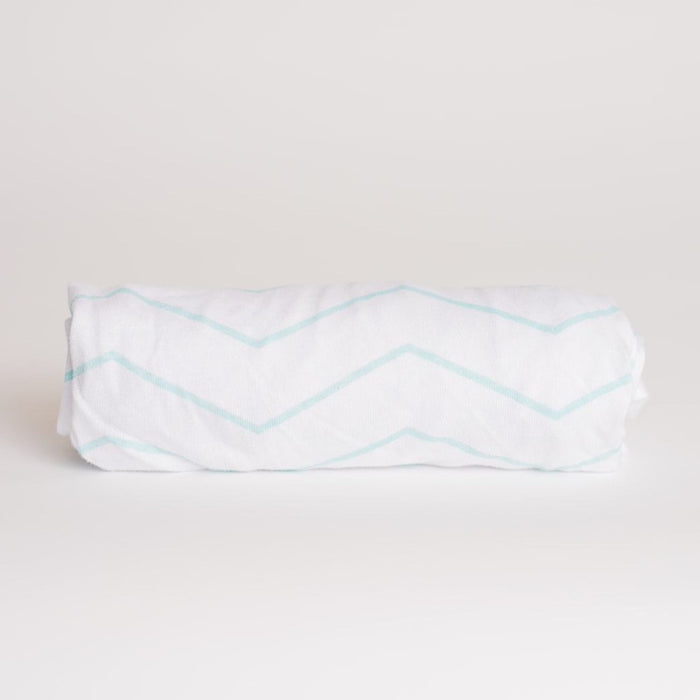 Nodnal Co Mint Zigzag Bassinet Sheet - Premium Baby Bedding & Essentials