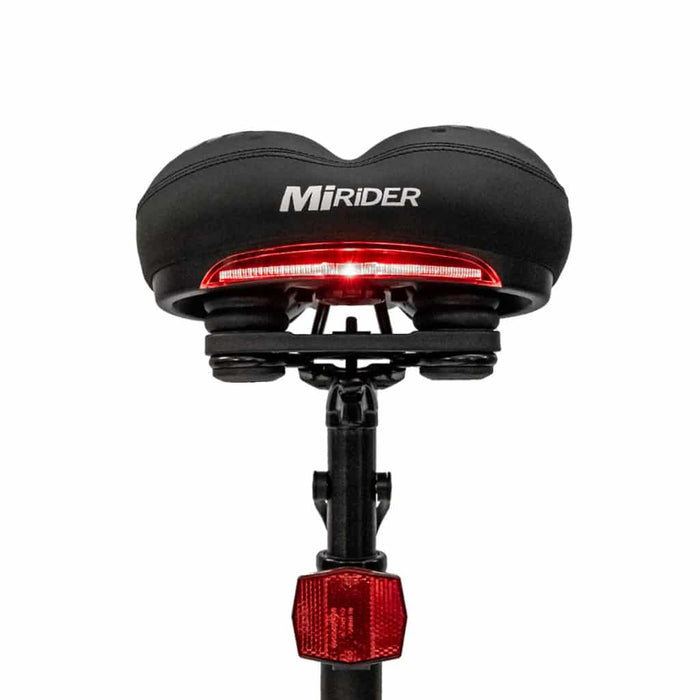 MiRider Mirider Upgraded Comfort Gel Saddle With Rear Light