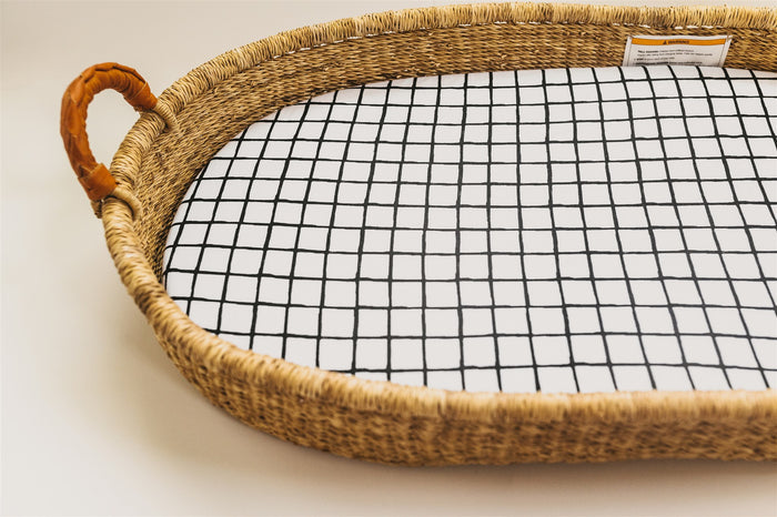 Nodnal Co Modern Grid Changing Pad Cover - Premium Baby Bedding & Essentials