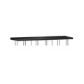 Multi -drop Plate Rectangular - 14 Head - Black – lighting accessory | LAMP & LIGHT - Design forward Decorative lamp , Downlights, pendant lamp , striplights