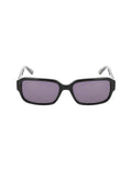 Anne Klein Black Narrow Rectangle Marbleized Sunglasses