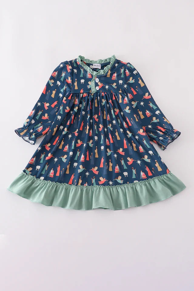 Nativity Ruffle Gown