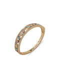 Anne Klein Gold Tone Navette Stone Hinge Bracelet - Gold/Multi