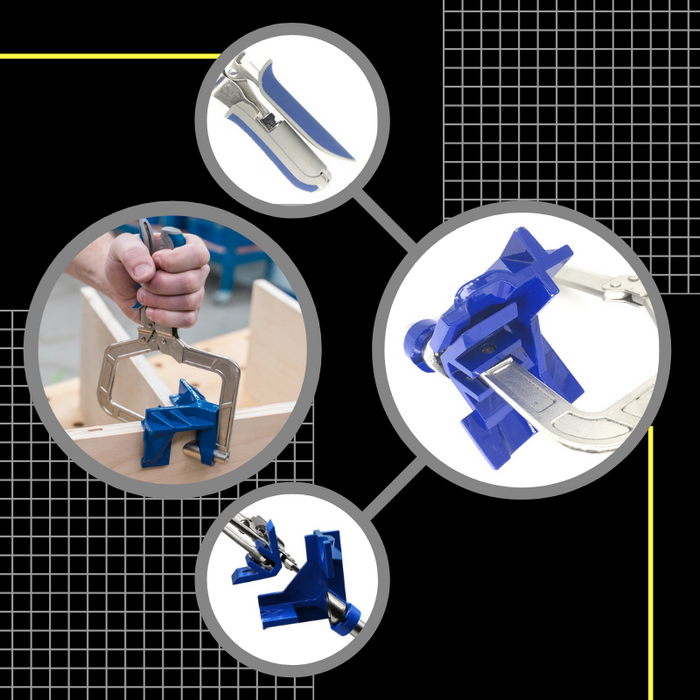 New Auto-adjustable 90 Degree Right Angle Woodworking Clamp