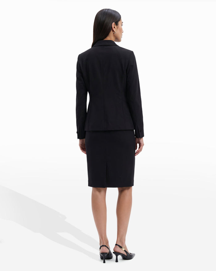 Anne Klein Notch Collar 2 Button Jacket