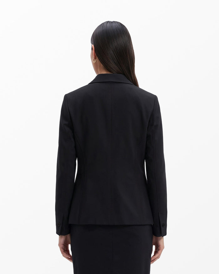 Anne Klein Notch Collar 2 Button Jacket