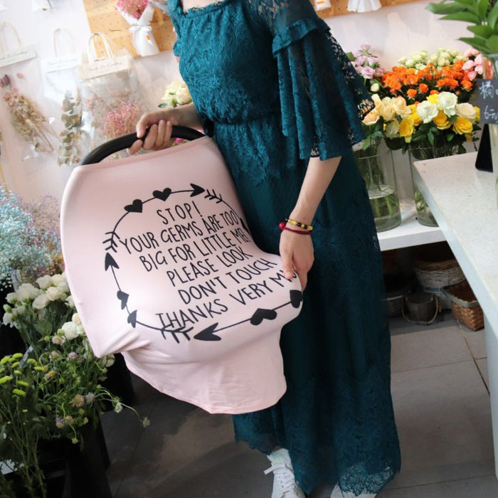 Nursing Cover Breastfeeding Scarf with No-Touch Sign