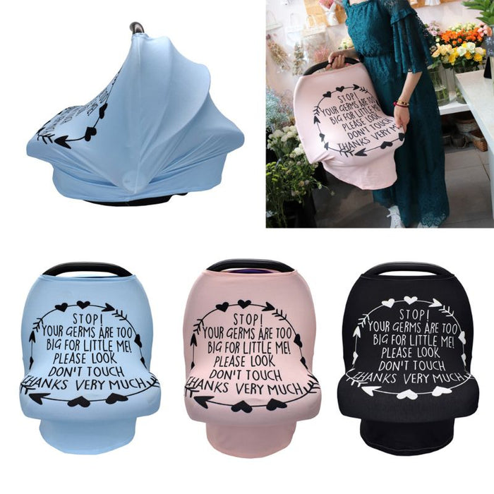 Nursing Cover Breastfeeding Scarf with No-Touch Sign