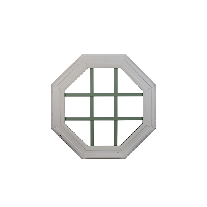 Octagon Window 20" x 20" Double Pane Standard Glass Clear Front