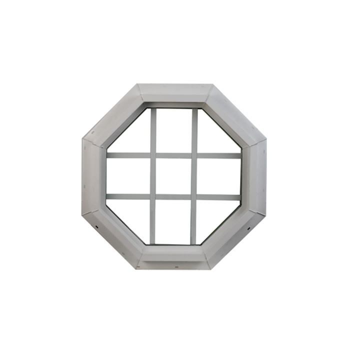 Octagon Window 22" x 22" Double Pane Standard Glass Clear Back