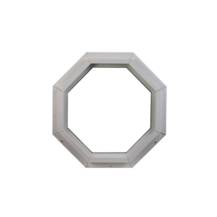 Octagon Window 22" x 22" Double Pane Standard Glass Clear Back No Grid