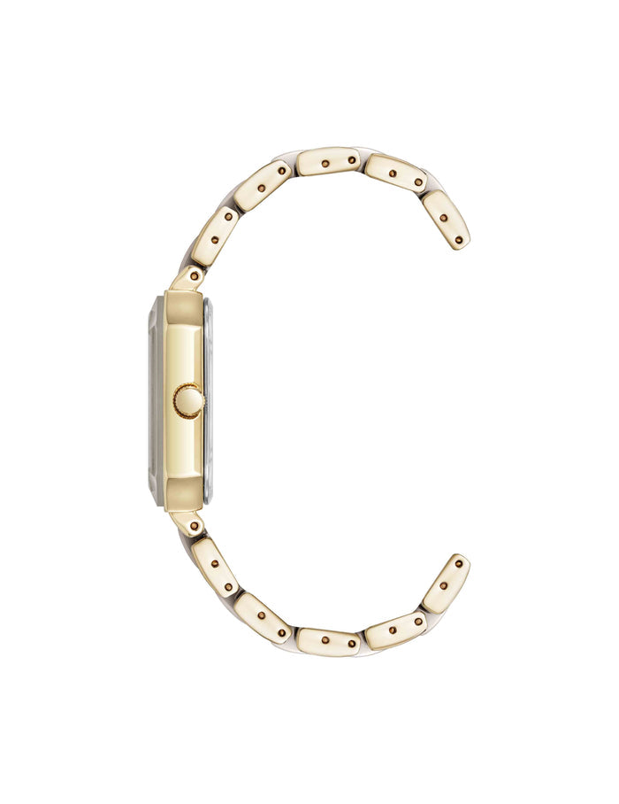 Anne Klein Octagonal Diamond Ceramic Bracelet Watch