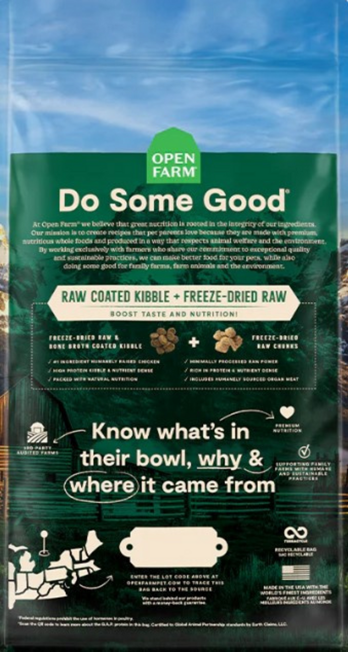 Open Farm RawMix Open Prairie Recipe Grain Free Dry Cat Food