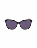 Anne Klein Black Oversized Square Sunglasses