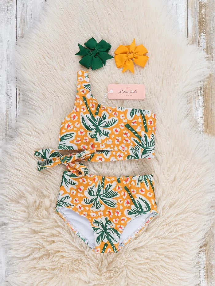 Palm Tree 2-Piece Swimsuit