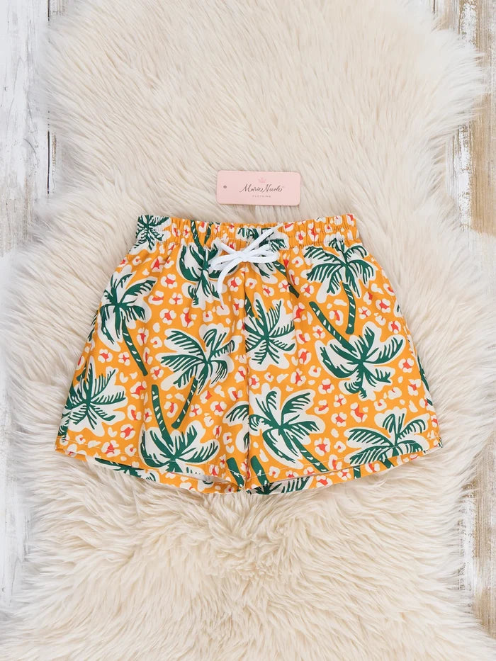 Palm Tree Swim Trunks