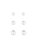 Anne Klein Gold Tone Pearl Studs Earring Trio