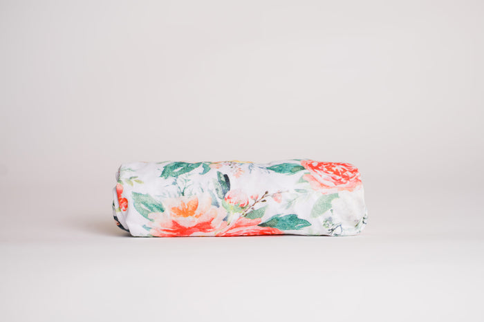 Nodnal Co Peonies and Roses Toddler Bed Sheet - Premium Baby Bedding & Essentials