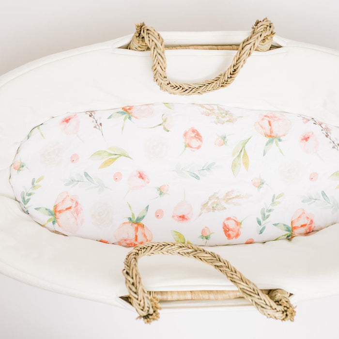 Nodnal Co Peony Bassinet Sheet - Premium Baby Bedding & Essentials