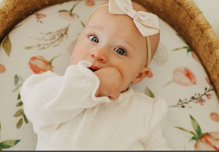 Nodnal Co Peony Bassinet Sheet - Premium Baby Bedding & Essentials
