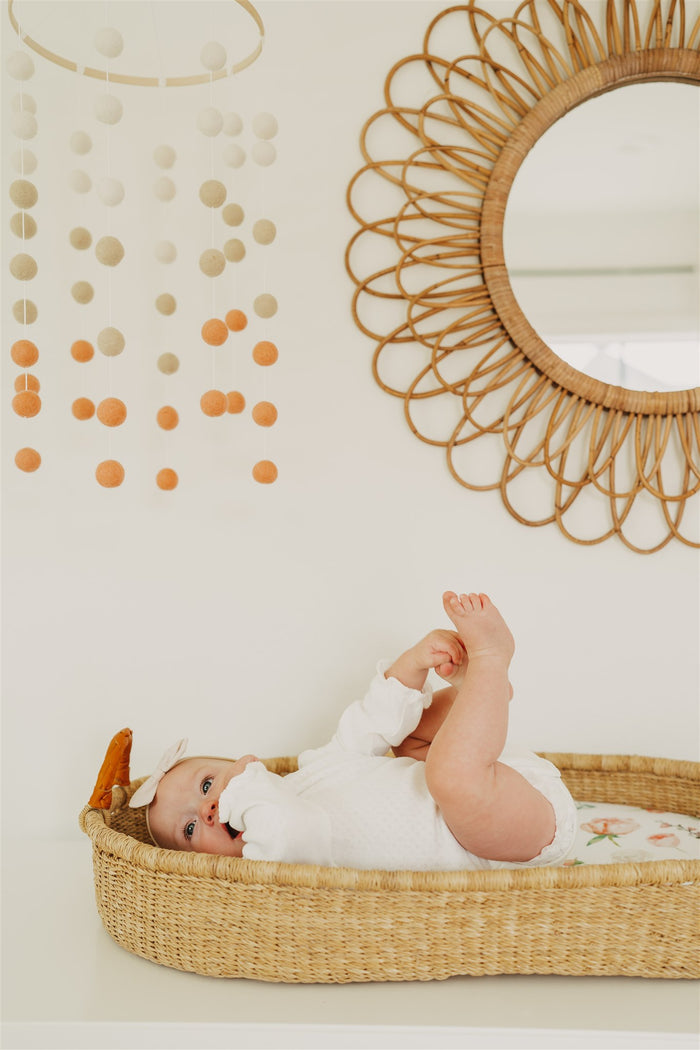 Nodnal Co Peony Changing Pad Cover - Premium Baby Bedding & Essentials