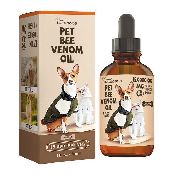 Pet Bee Venom Oil for Joint Pain Relief in Cats & Dogs