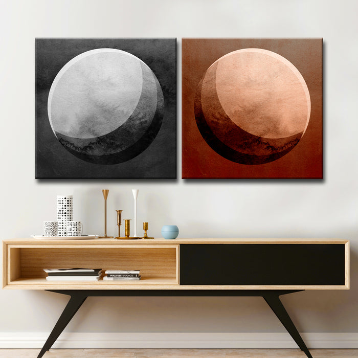 'Phases No. 1/2' 2 Piece  Wall Art