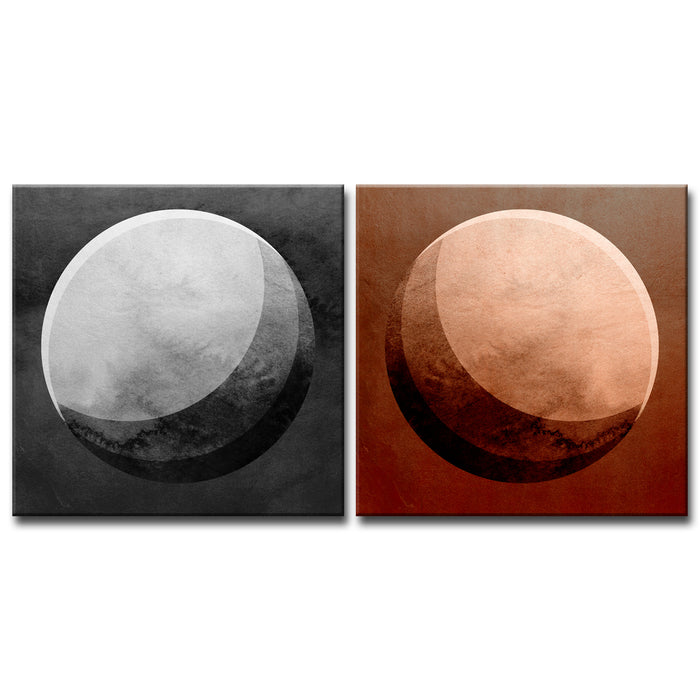 'Phases No. 1/2' 2 Piece  Wall Art