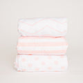 Nodnal Co Pink Patterned Bassinet Fitted Sheet Set - Premium Baby Bedding & Essentials