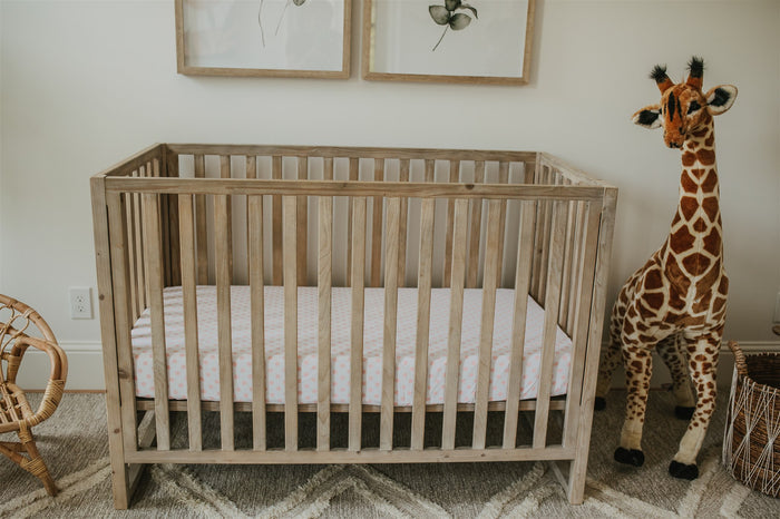 Nodnal Co Pink Patterned Fitted Crib Sheets Set - Premium Baby Bedding & Essentials