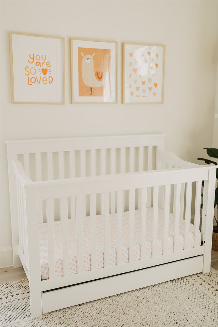 Nodnal Co Pink Patterned Fitted Crib Sheets Set - Premium Baby Bedding & Essentials