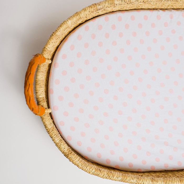 Nodnal Co Pink Polka Dot Changing Pad Cover - Premium Baby Bedding & Essentials