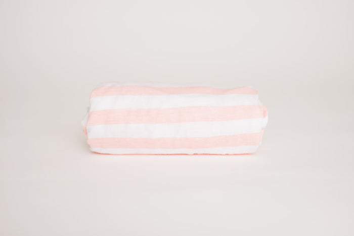 Nodnal Co Pink Stripe Fitted Crib Sheet - Premium Baby Bedding & Essentials