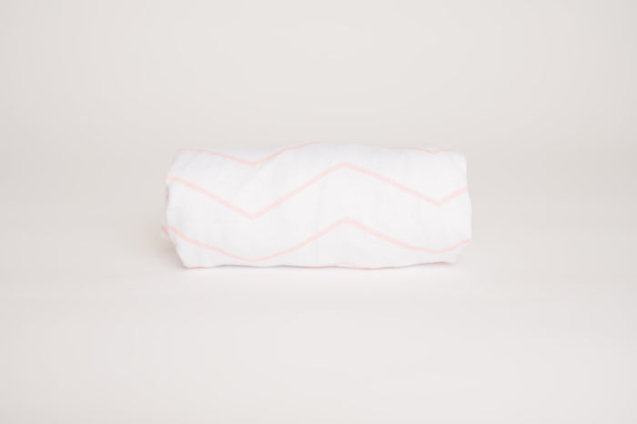 Nodnal Co Pink Zigzag Changing Pad Cover - Premium Baby Bedding & Essentials