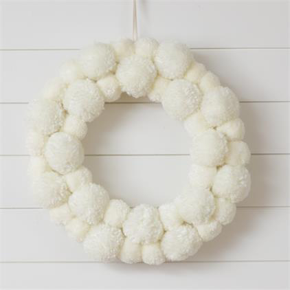 Pom Pom Wreath