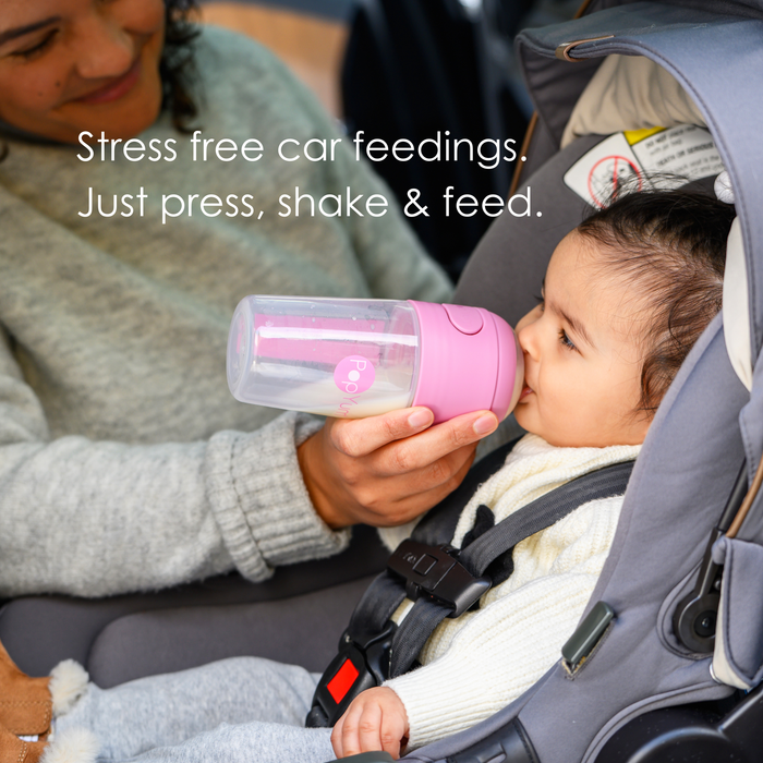 PopYum 5oz Anti-Colic Baby Bottle | 3-Pack Pink | Slow Flow