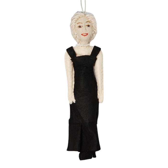 Princess Diana Felt Ornament - bubblegum market