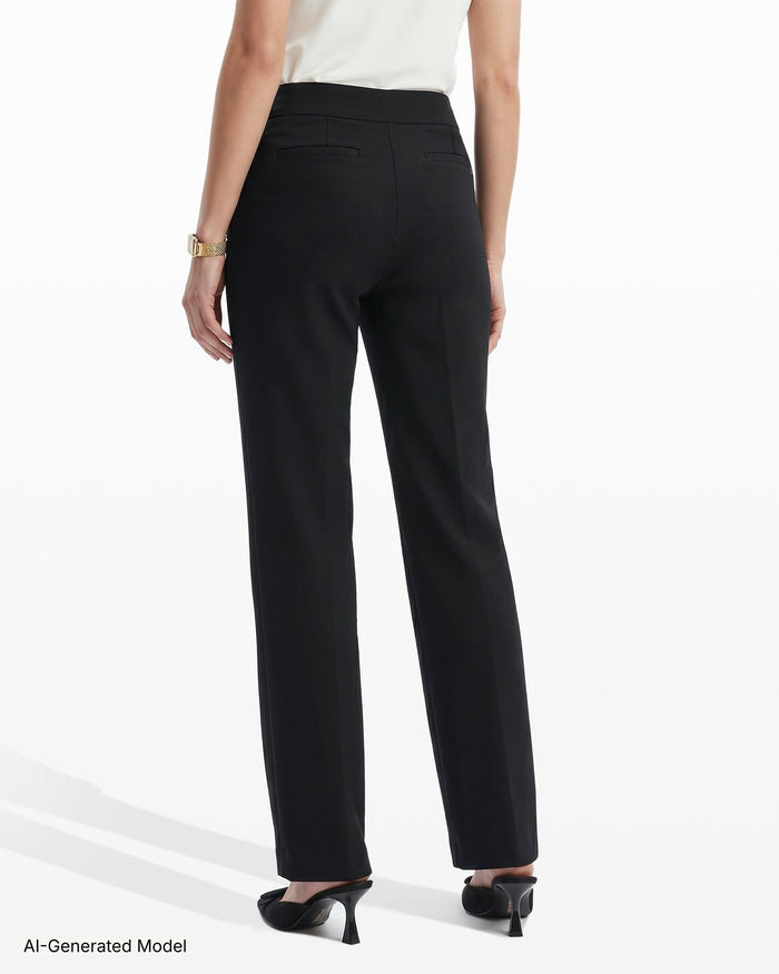 Anne Klein Pull On Slash Pocket Trouser